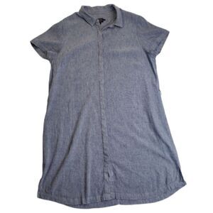 Pendleton Linen Blend Button Down Dress Size 14